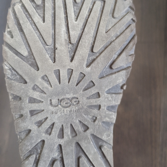 Short Metallic Calf Hair Uggs - Picture 6 of 10